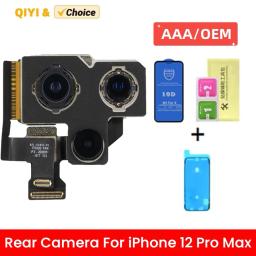 OEM For iPhone 12 Promax Back Camera Replacement 6.7" 12MP Main Rear Camera Lens with Ultra Wide Telephoto Lens OIS HDR Photos