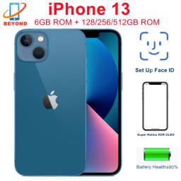 Original Apple iPhone 13 6.1" Genuine Super Retina OLED 128/256/512GB ROM Face ID NFC A15 IOS iPhone13 5G 98% New Mobile Phone