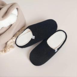 Women Men Slippers Soft Curly Fleece Slippers Memory Foam Lightweight Fleece Slipper Non-Slip Indoor Slipper Bedroom House Shoes