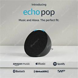 Best Seller Original Echo Pop Music and Smart Speaker Home Controls with Alexa