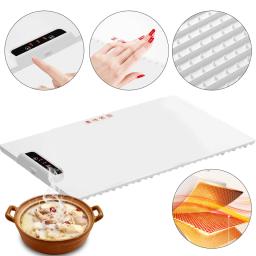 Electric Heating Tray with Adjustable Temperature Folding Warming Placemat Silicone Fast Heating for Parties Family Gatherings