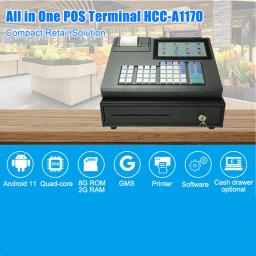 48-key 7-inch display cash register all-in-one machine built-in printer POS inventory report commodity storage