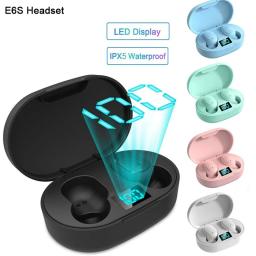 E6S Wireless Earbuds Wireless Ultra Long Playtime Headphones With Charging Case Waterproof Earbuds For Sports Working