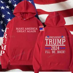 Make America Great again Trump Printed Hoodies 2024 Trump Election Man Streetwear Keep A Merica Great Trump 2024 Sweatshirts