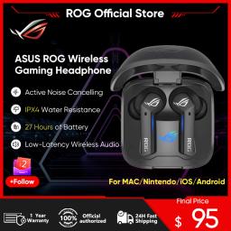 ASUS ROG Cetra True Wireless gaming headphones TWS Earphones with low-latency IPX4 waterproof ANC Noise Cancel For Android iOS