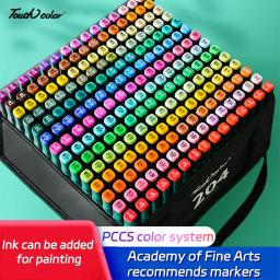 12-262 Colores Double Pen Tip Markers Brush Pens Set Painting Highlighter School Art Supplies for Artist Stationery