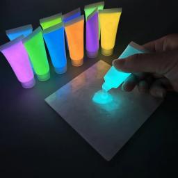 15/20g Super Bright Luminous Epoxy Resin Pigment Glow In The Dark Liquid Colorant Body Art UV Body Paint Set Each