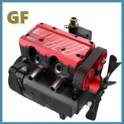 FS-L200AC 4 Stroke Air Cooled Engine 7cc Inline 2 Cylinder Nitro Internal Combustion Engine Model Kit