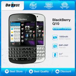 Blackberry Q10 4G Mobile Phone 3.1" Super AMOLED 2GB RAM 16GB ROM 8MP QWERTY Keyboard Cellphone Original BlackBerryOS SmartPhone