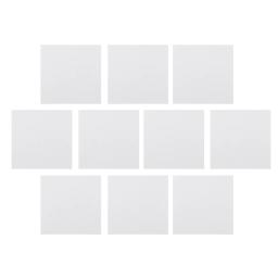 Canvas Panels 10 Pack- 4 inch x 4 inch White Blank Canvas Panel Boards, 100% Cotton for Painting, Oil& Wet Media, Canvases for