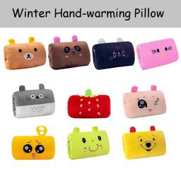 Winter Hand Warmer Pillow Soft Plush Hand Warmer Pillow Office Nap Pillow Cute Animal Hand Warmer Pillow New Year Gift Plush Toy