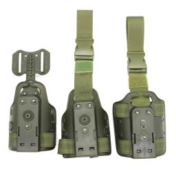 Green Gun Holster Leg Drop, Platform Leggings Adapter, Dual Strap Leg Shroud, Small Tactical Plate with Harness