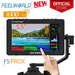 Do Brasil DFEELWORLD F5 PROX 5.5" 1600nit High Bright Full HD IPS Panel Touch Screen DSLR Camera Field Monitor 4K HDMI 3D LUTs