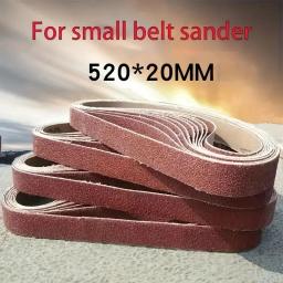 10pcs Mini Belt Sander Set - Compact Portable Design for Grinding, Polishing, Rust Removal - 520x20mm（60-800 Grits）