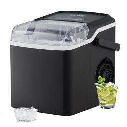 VEVOR Countertop Ice Maker Self-Cleaning Portable Ice Maker with Ice Scoop and Basket Ice Machine with 2 Sizes Bullet Ice