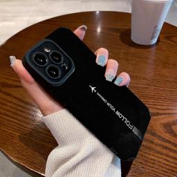 Fashion Night Sky Airplane Silione Phone Case For iPhone 15 14 13 Pro Max 12 Mini 11 SE 8 7 Plus X XS XR Soft Shockproof Cover