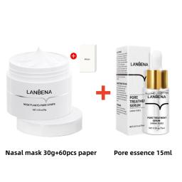 LANBENA Deep Cleansing Nose Blackheads Acne Pore Softener Soothing Pore Shrinkage Oil Control Hydrating Facial Treatment Kit