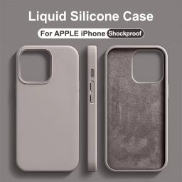 Luxury Liquid Silicone Phone Case For APPLE iPhone 16 11 13 12 14 15 Pro Max Cases iPhone 16 Pro Max Shockproof Protective Cover