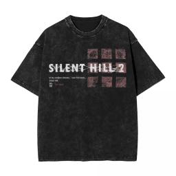 Men's Silent Hill 2 Horror Movie T-Shirts In my restless dreams Tees Summer Y2K Funny T-Shirt O Neck Trend Tee Shirt Hot Sale