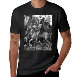 Knight, Death, and The Devil - Albrecht Durer T-Shirt plain customs Aesthetic clothing vintage clothes t shirt men