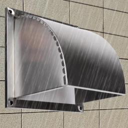 1PC Stainless Steel Wall Air Vent Cover Exhaust Hood Vent Cap Range Hood Outlet Ventilation Cover Wall Mount Rain Cover