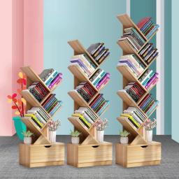 Modern Children's Tree-Shaped Bookshelf - Floor-to-Ceiling Design, Living Room Storage Bookcase, Innovative Home Library