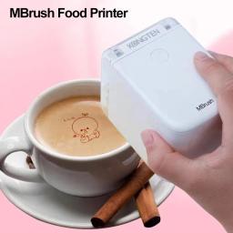 MBrush Portable Thermal Handheld Printer Inkjet Food Printer Black/Color Inkjet Printer Wireless Bluetooth Inkjet Printer NEW