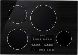 30” Electric Stove Induction Cooktop with 4 Power Boost Burners Smooth Surface Vitro Ceramic Glass in Black 30 Inch