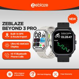 New Zeblaze Beyond 3 Pro GPS Smart Watch Built-in GPS & Route Import 2.15" AMOLED Display Make/Receive Phone Calls Smartwatch