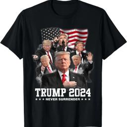 Pro Republican VOTE TRUMP 2024 We The People Have Had Enough Tees Trump 2024 Take America Back American Flag Trump 2024 T-Shirt