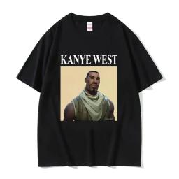 Funny Kanye West Meme T-Shirt Men's Vintage Hip Hop Rap Style Tshirt Men Women Short Sleeve T Shirt Streetwear