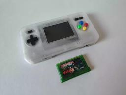 Rounded R-corner modified high-brightness NDS to GBA Game Console transparent case