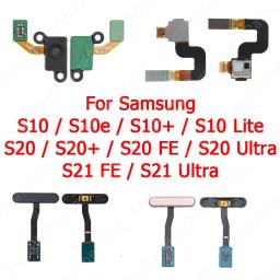 Finger Print Scanner Flex Cable For Samsung Galaxy S10e S10 Lite S10+ Plus S20 FE S20+ S21 Ultra 5G Fingerprint Sensor