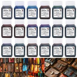 24 Color Leather Alcohol Dye Complete Set Of Diy Handmade Leather Cow Leather Dye Vegetable Tanned Leather Dye Alcohol Dye Water