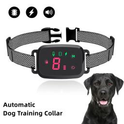 Auto-Control Dog Training Collar Smart HD Digital Display No Remote Automatic Control Collars for Dogs Bark stopper 4 Modes