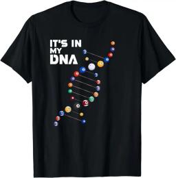 It's In My DNA - Pool Billiard T-Shirt Summer Tees Cotton Luxury brand vintage oversized