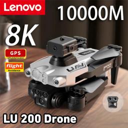 Lenovo LU200 Drone 8K Professionale Dual-Camera HD WIFI GPS Optical Localization Four-way Obstacle 10000M Remote Control Drone