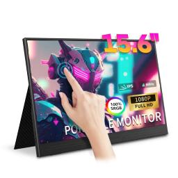 Portable Monitor Touch Protable Display 1080P 2K 60HZ 144HZ IPS 15.6Inch Gaming Screen For Switch Ps4 Laptop Smartphone