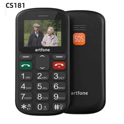 Bar Senior Cellphone Artfone CS181 CS182 CS188 GSM 2G Large Voice Big Button Mobile Phone For Elderly One Key SOS Dual Sim Torch