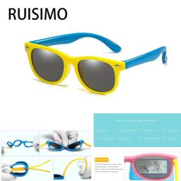 Kids Polarized Sunglasses TR90 Boys Girls Sun Glasses Silicone Safety Glasses Gift for Children Baby UV400 Eyewear