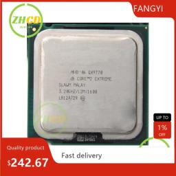 Intel Core 2   Edition For QX9770 qx9770 12M Cache 3.2GHz 1600 MHz Front-end Bus LGA 775 desktop CPU