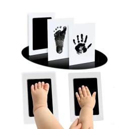 Baby Care Non-Toxic Baby Handprint Footprint Imprint Kit Baby Souvenirs Newborn Footprint Ink Pad for Newborn Baby Gifts