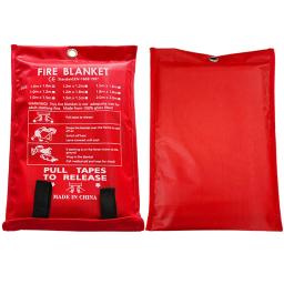 Fire Blanket Fiberglass Fire Blanket Flame Retardant Protection Emergency Fire Blanket Fireproof Blanket for Emergency Surival