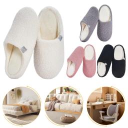 Women Men Slippers Memory Foam Curly Fleece Slippers Non-Slip Soft Warm Comfy Plush Slipper Indoor Bedroom House Shoes