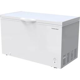 14 cu ft Chest Freezer - White, Large Storage for Families, Space-Saving Flat Back, Front Drain, Garage Ready- By Hamilton Beach