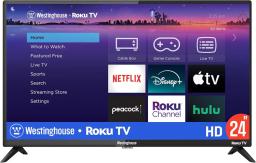 Roku TV - 24 Inch Smart TV, 720P LED HD TV with Wi-Fi Connectivity and Mobile App, Flat Screen TV Compatible with Apple Home