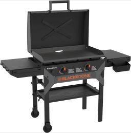 2311 Iron Forged 28 Omnivore Griddle with X-Braced Hood, Powder Coated Steel, Black，B0CWHJ7VZ3