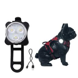 Portable Pet Safety Led Light 4 Modes USB Rechargeable for Outdoor Night Walking Anti-lost Dog Collar Harness Leash Accessories