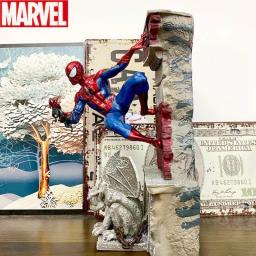 28cm Marvel Spiderman Far From Home Figure The Avengers Spider Man Statue Action Figurine Collectible Model Decor Gift Toy