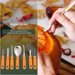 Halloween Pumpkin Carving Set Tools Pumpkin Carving Knife Adults Pumpkin Cutting Supplies Engraving Kitchen Cutting Dropshipping